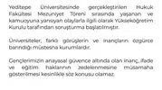 Yeditepe Üniversitesi mezuniyetindeki gerginliğe YÖK incelemesi