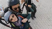 77 yaşındaki Türkan teyzeden gökyüzünde unutulmaz bir şaka