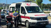 Samsun İlkadım’da motosiklet sürücüsü yola düşerek yaralandı