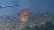 Batman'da şarampole devrilen beton mikseri bir anda alev aldı