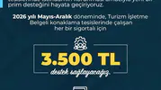 Turizm çalışanına sigorta desteği geliyor