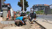 Alanya Kestel'de yol yenileme çalışmaları hız kazandı