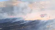 Nallıhan'da korkutan otluk yangını kontrol altına alındı