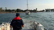 Kuşadası açıklarında gezi teknesi paniği