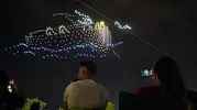 Şırnak gökyüzünde dronlarla Nuh Tufanı anlatıldı