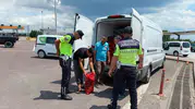 Osmangazi Köprüsü girişinde tonlarca kaçak midye yakalandı