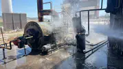 Çorum'daki asfalt tesisinde yangın paniği
