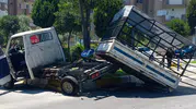 Aydın Efeler'de trafik kazası Bir sürücü hastaneye kaldırıldı