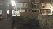 Silivri'de inşaat temeli çöktü Sokak yaya ve araç trafiğine kapandı
