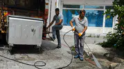 İlkadım'da çöp konteynerleri hijyenik hale getiriliyor