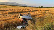 Bolu'da kaza yapan sürücü aracını tarlada bırakıp kaçtı