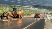 Ardahan’da dolu yağışı hayatı felç etti