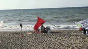 Akçakoca sahillerinde denize girişler kapatıldı