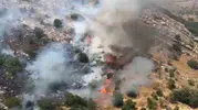 Diyarbakırda dört ilçeyi saran yangınlar söndürüldü