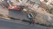 Yozgat'ta saman yüklü kamyonet yolda alevlere teslim oldu
