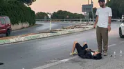 Gemlik yolunda motosiklet kazası