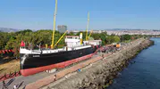 Bandırma Vapuru Samsun sahilinde yeni rotasına taşınıyor