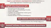 Engelli ve eski hükümlüler için hibe başvuruları başladı