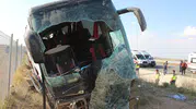 Aksaray yolunda otobüs faciası Bir yolcu hayatını kaybetti