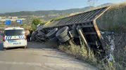 Samsun’da freni boşalan kamyon facianın eşiğinden döndü