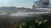 Arsuz’da otluk alanda çıkan yangın korkuttu