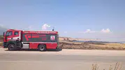 İslahiye’de anız yangını trafiği kilitledi
