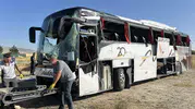 Kütahya yolunda otobüs kazası 31 kişi yaralandı
