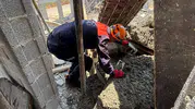 Şanlıurfa'da cami inşaatında beton dökümü sırasında göçük yaşandı