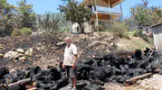 Kumluca yangınında emekli itfaiyeci kendi mücadelesiyle evini kurtardı