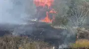 Beypazarı’nda ot yangını ahşap evi küle çevirdi