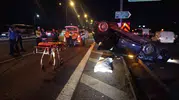 Beykoz TEM Otoyolu'nda gece vakti feci kaza 1 ölü