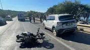 Alanya'da motosiklet kazası iki genci hastanelik etti