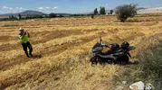 Emirdağ yolunda motosiklet kazası 2 yaralı