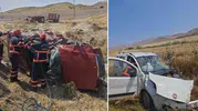 Yolun sonu: İki aracın kafa kafaya çarpıştığı kazada can kayıpları var
