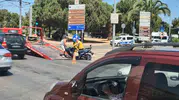 Samsun'da ehliyetsiz motosiklet sürücüsü trafiği birbirine kattı