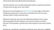 Bakan Çiftçi 15 Temmuz mesajında milli irade vurgusu yaptı