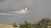 Çanakkale Sarıcaeli köyünde ormanlık alanda yangın başladı