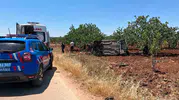 Nizip yolunda kaza Otomobil tarlaya uçtu