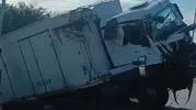 Samsun yolunda tır kazası sürücüyü hastanelik etti