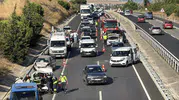 Tekirdağ yolunda yedi araç birbirine girdi