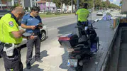 Samsun Atakum’da motosiklet kazası iki kişiyi hastanelik etti