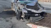 Gümüşhane yolunda tünel çıkışı kaza