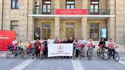 Eskişehirli gençler 15 Temmuz için pedallara güç verdi