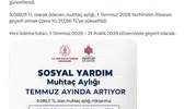 İhtiyaç sahiplerine ödenen aylıkta yeni tutar belirlendi