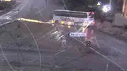 Kırıkkale'de otobüs faciası kamerada