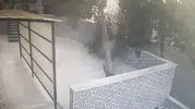 Çorlu'da tırın çarptığı elektrik direği cami bahçesine uçtu