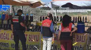 Edremit yol kenarlarındaki gıda tezgahlarına jandarmadan ani baskın