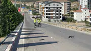 Karaman'da motosiklet kazası sürücüyü hastanelik etti