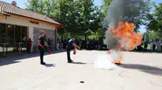 Selçuklu Belediyesi çalışanları yangınla mücadeleyi sahada öğrendi