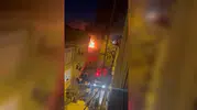 Küçükçekmece’de boş binadan yükselen alevler mahalleyi ayağa kaldırdı